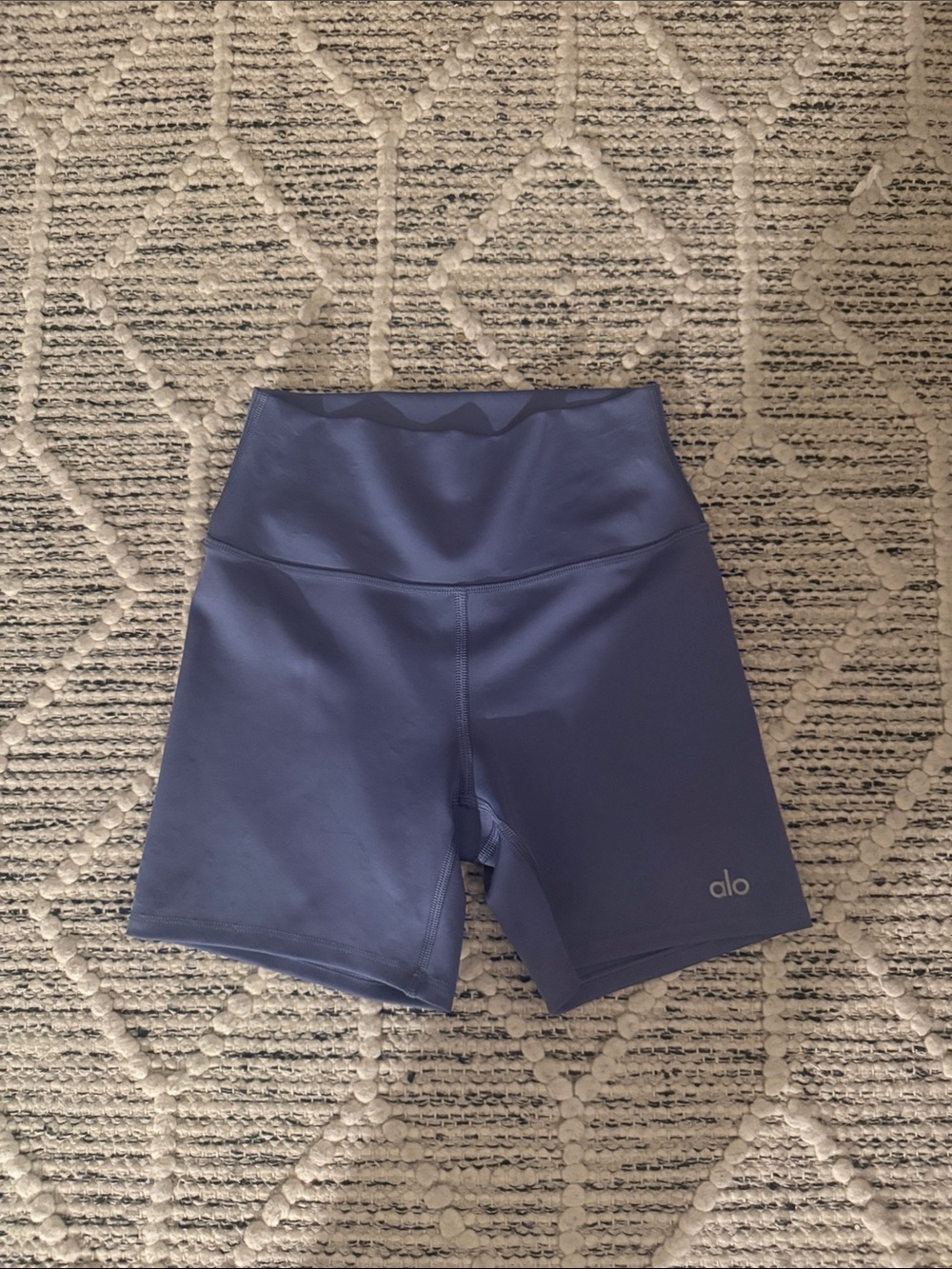 ALO Yoga High-Rise Lavender Bike Shorts